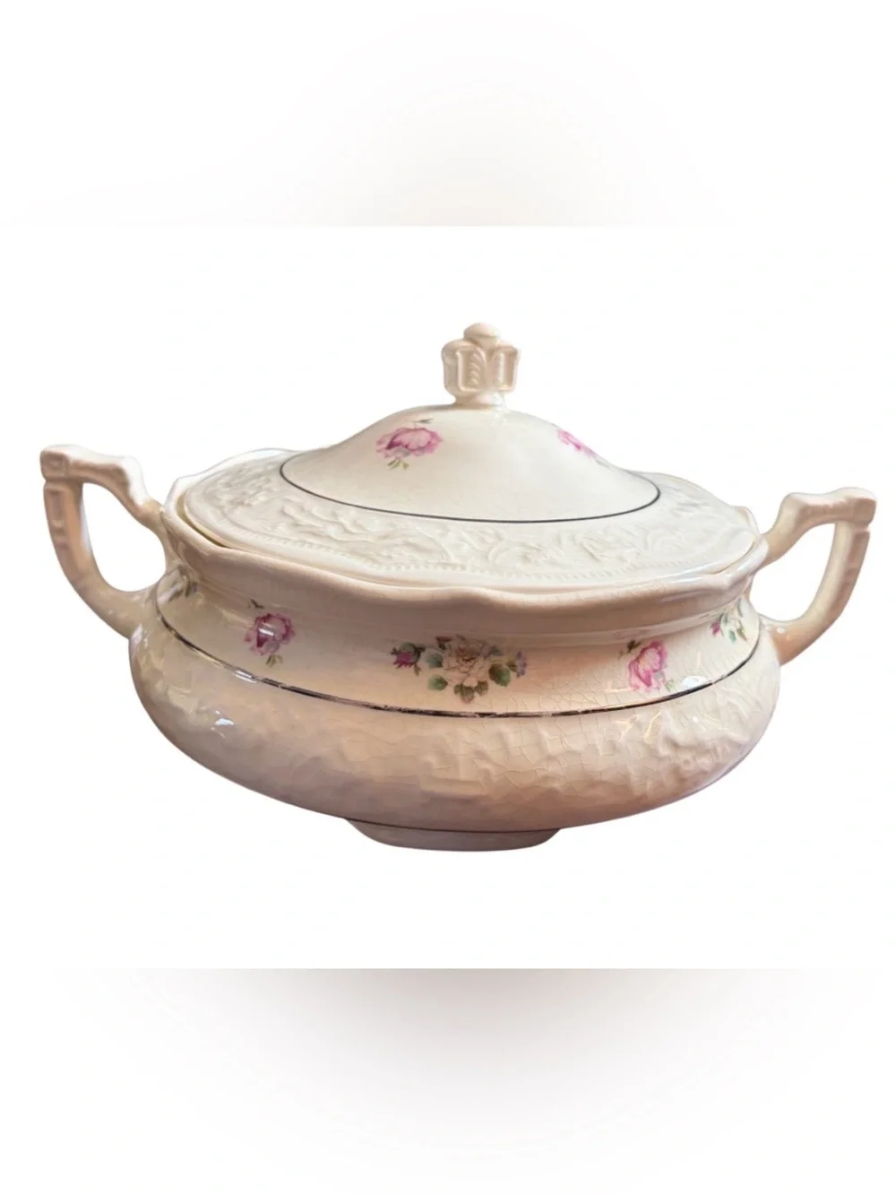 1930’s Vintage Mt. Clemons China Covered Vegetable Dish w/ Lid MTC31 Pattern